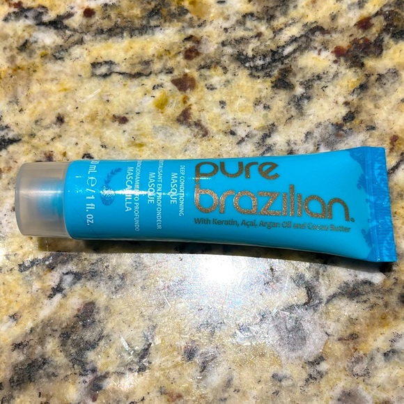 5/$25 New Pure Brazilian Deep Conditioning Keratin Hair Masque Deluxe Travel - Picture 2 of 5